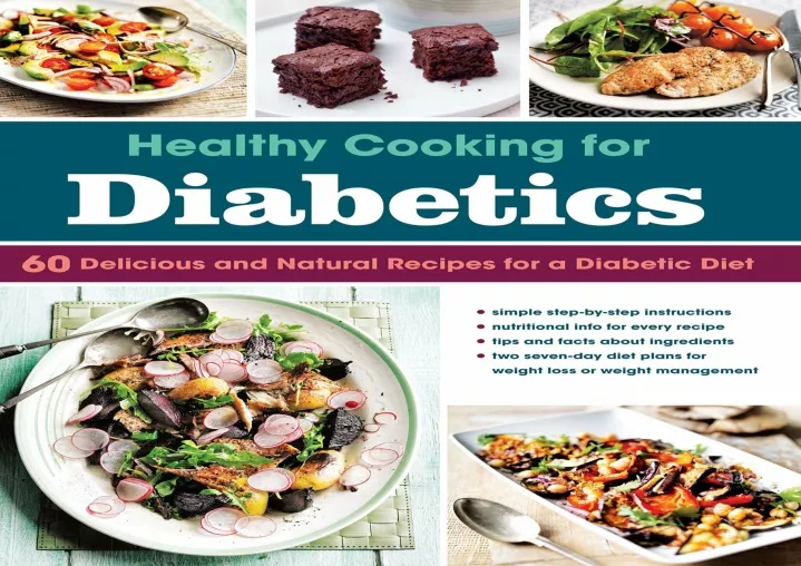 PPT - READ ⚡PDF Healthy Cooking for Diabetics: 60 Delicious and Natural