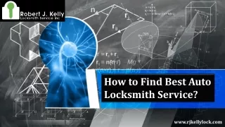 How to Find the Best Auto Locksmith Service?