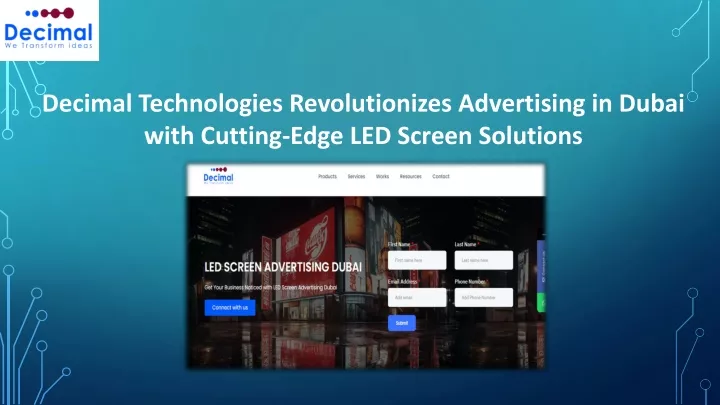 decimal technologies revolutionizes advertising