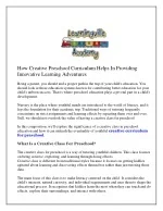 creative curriculum for preschool - slide 1
