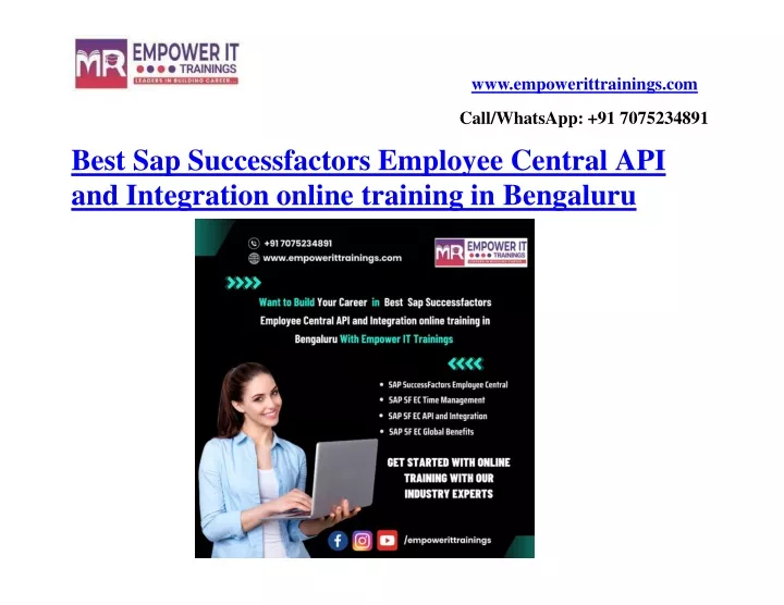 best sap successfactors employee central api and integration online training in bengaluru