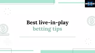 Best live-in-play betting tips