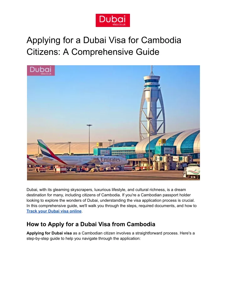 applying for a dubai visa for cambodia citizens