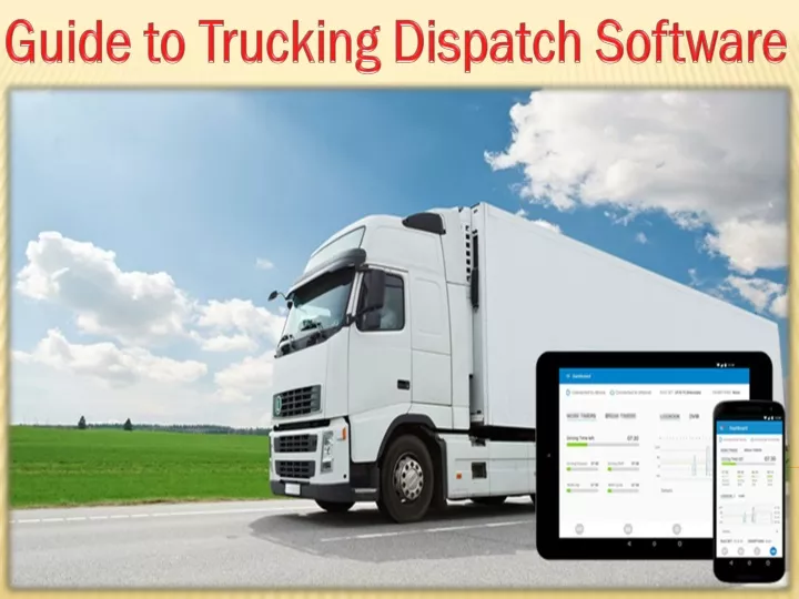 guide to trucking dispatch software