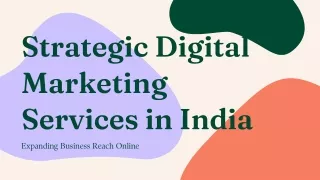 Strategic Digital Marketing Services in India