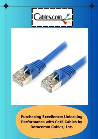 Buy Cat5 Cables at Datacomm cables With Fast Shipping in NY