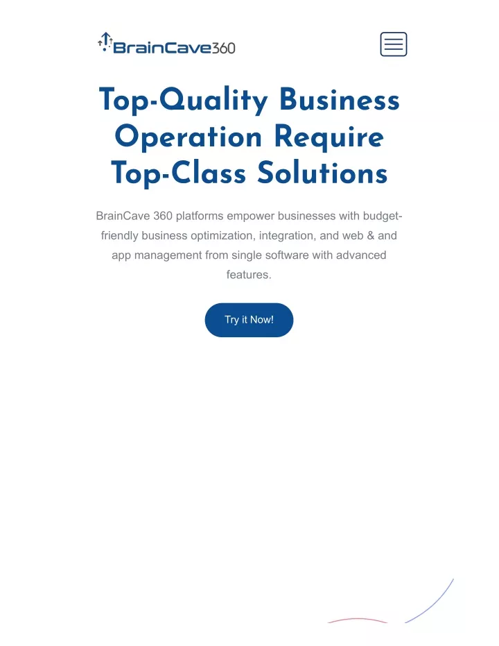 top quality business operation require top class
