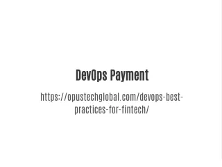 DevOps for Fintech
