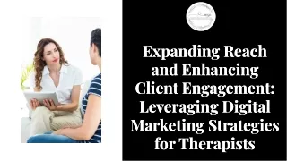 Digital Marketing For Therapist