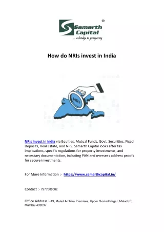 how do nris invest in india