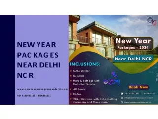 Celebrate New Year Party near Delhi | New Year Packages 2024