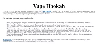 Vape Hookah