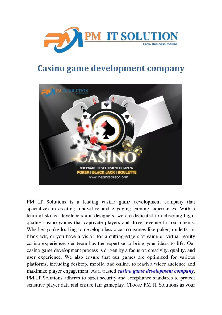 casino game development company