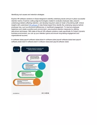 identifying root causes and retention strategies