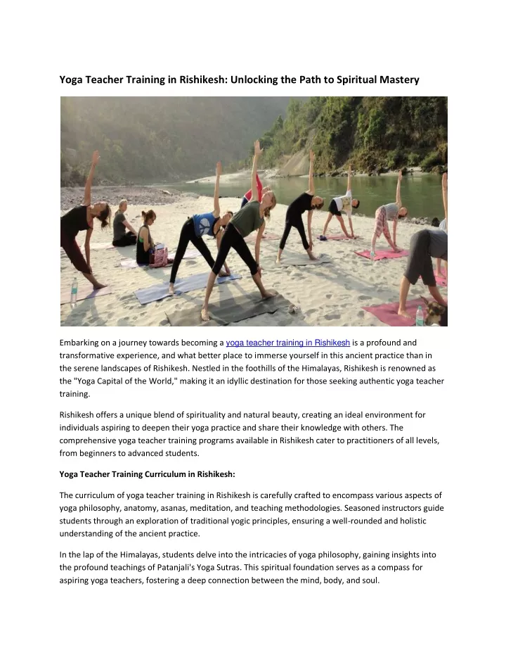 yoga teacher training in rishikesh unlocking