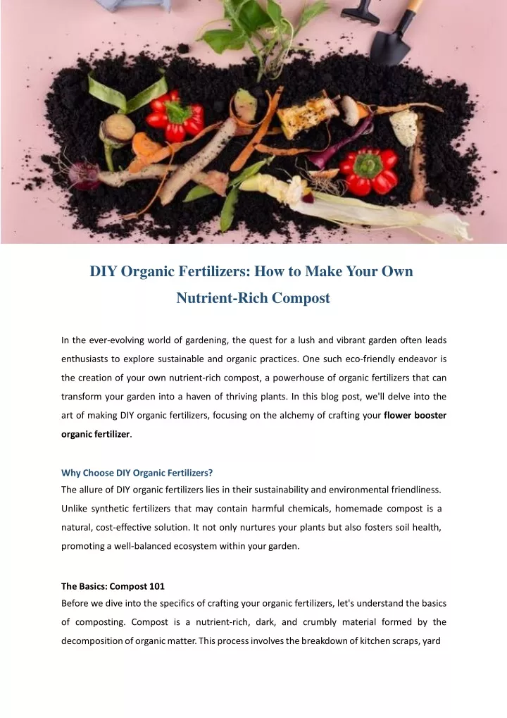 diy organic fertilizers how to make your