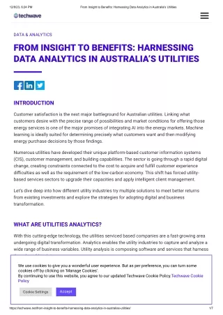 From Insight to Benefits_ Harnessing Data Analytics in Australia's Utilities