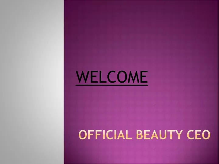 official beauty ceo