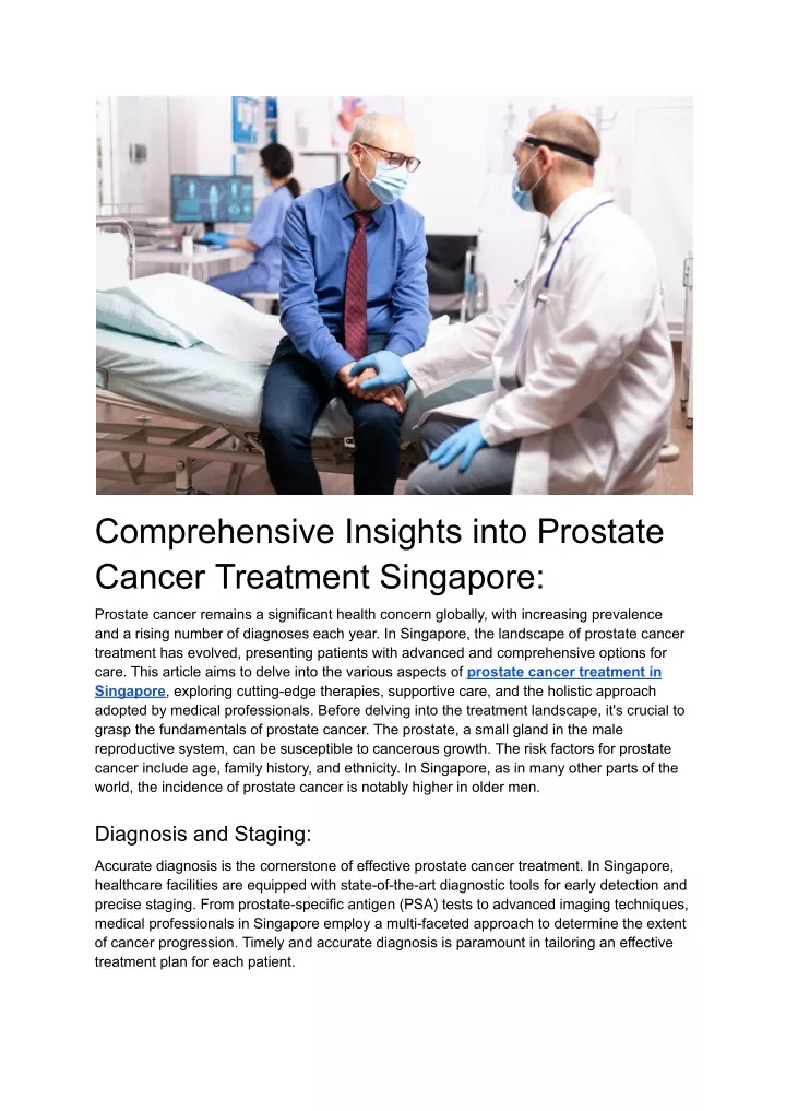 comprehensive insights into prostate cancer