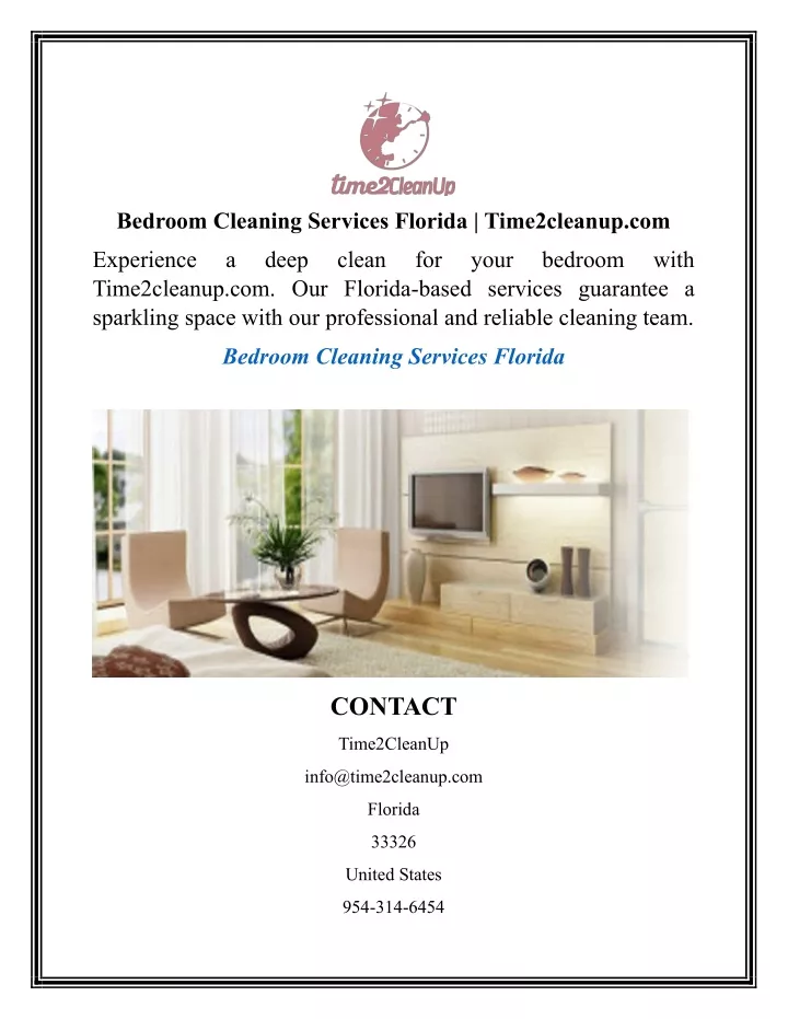bedroom cleaning services florida time2cleanup com