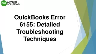 quickbooks error 6155 detailed troubleshooting