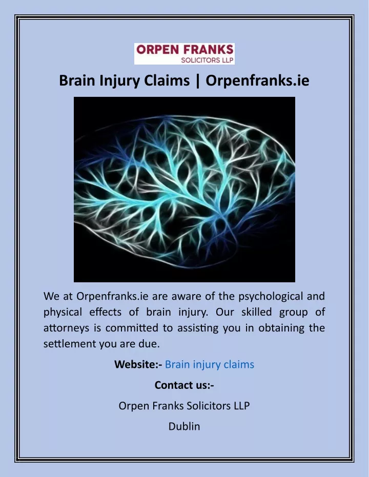 brain injury claims orpenfranks ie