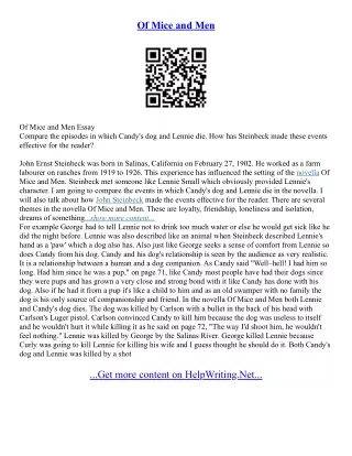 PPT - Essay On Of Mice And Men PowerPoint Presentation, free download ...