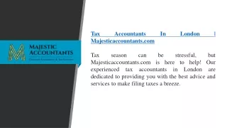 Tax Accountants In London  Majesticaccountants.com