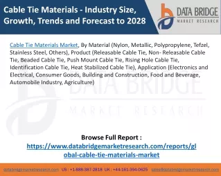 cable tie materials industry size growth trends