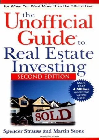 Download⚡️ The Unofficial Guide to Real Estate Investing (Unofficial Guides)