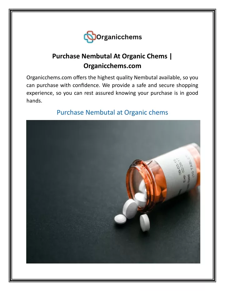 purchase nembutal at organic chems organicchems