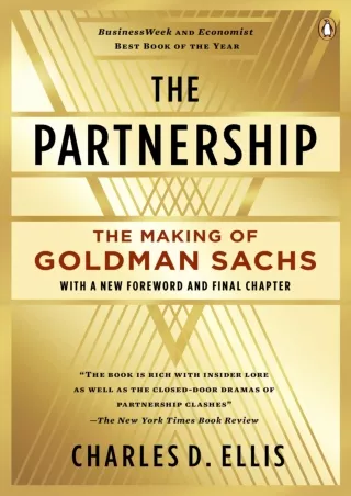 Download⚡️PDF❤️ The Partnership: The Making of Goldman Sachs