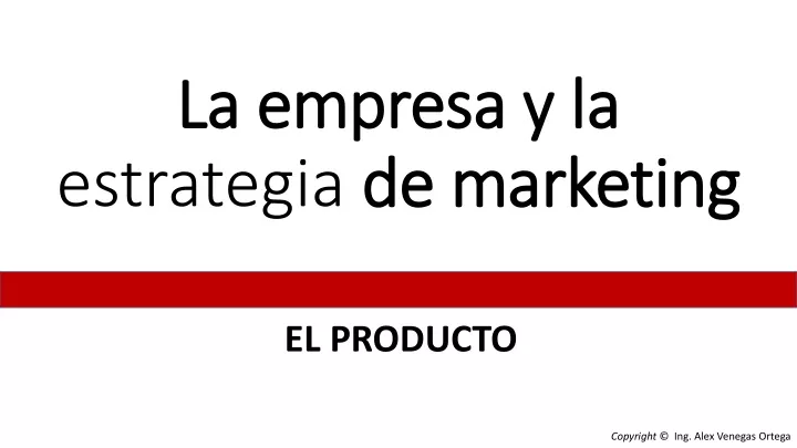 la empresa y la estrategia de marketing