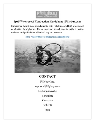 Ipx5 Waterproof Conduction Headphone  Fitlybuy