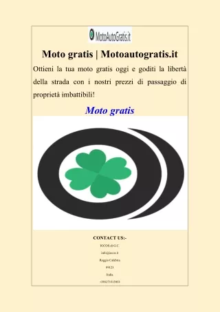 Moto gratis  Motoautogratis.it