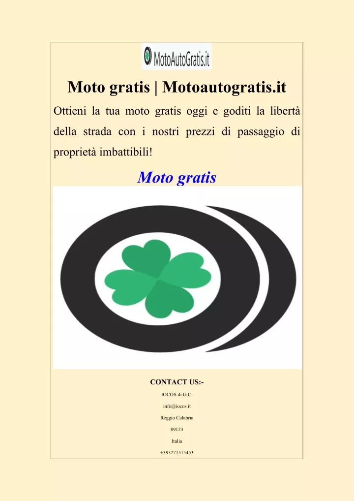 moto gratis motoautogratis it