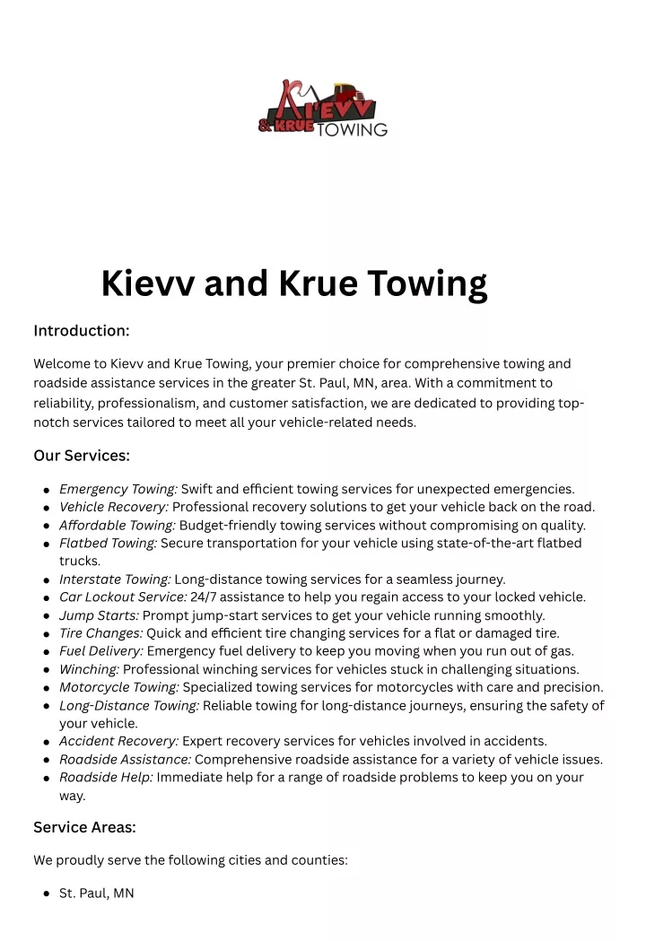 kievv and krue towing
