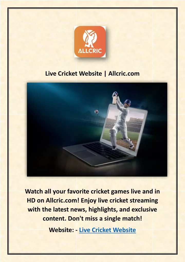 live cricket website allcric com