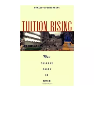 ❤️get (⚡️pdf⚡️) download Tuition Rising Why College Costs So Much With a new pre