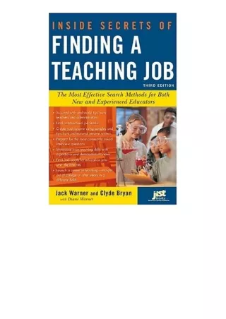 full]✔download️⚡(pdf) Inside Secrets of Finding a Teaching Job The Most Effectiv