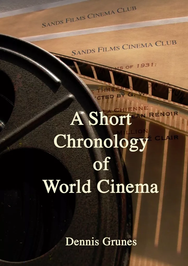 a short chronology of world cinema