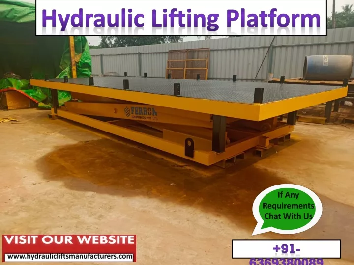 hydraulic lifting platform