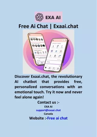 Free Ai Chat  Exaai chat