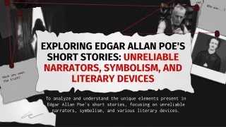 EXPLORING EDGAR ALLAN POE'S SHORT STORIES Part 2.