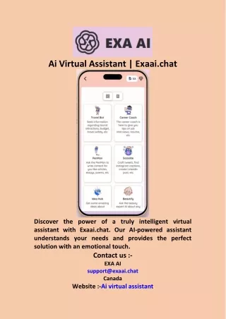 Ai Virtual Assistant  Exaai chat