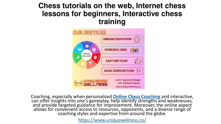 chess tutorials on the web internet chess lessons