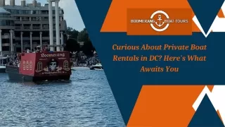 Curious About Private Boat Rentals in DC Here's What Awaits You