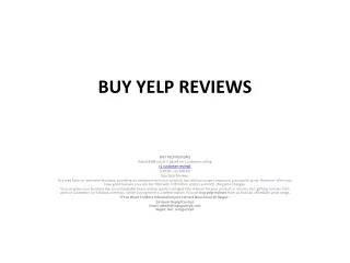 BUY YELP REVIEWS