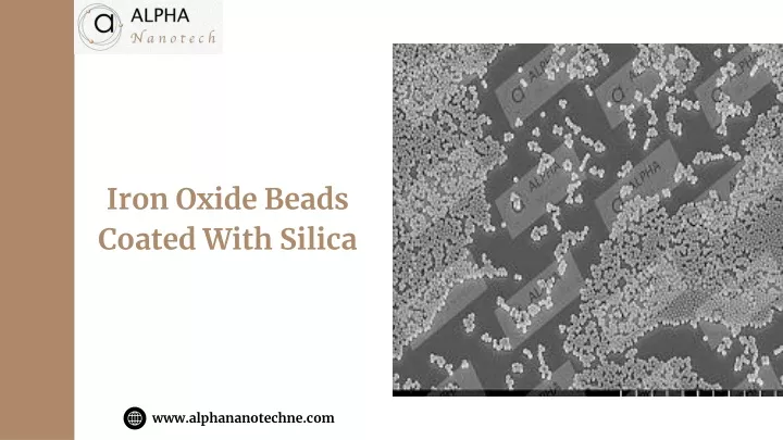 iron oxide beads coated with silica