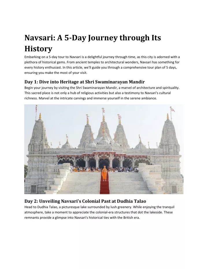 navsari a 5 day journey through its history